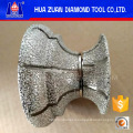 Full Bullnose Vacuum Brazed Grinding Wheel for Marble Granite Profiling